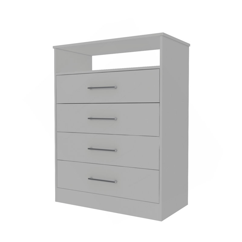 Commode Atlanta, chambre à coucher, blanc, Blanc