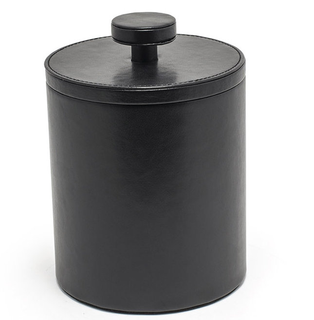 Seau à glace rond London, Noir, H 7,25 po x l 5,75 po x P 5,75 po