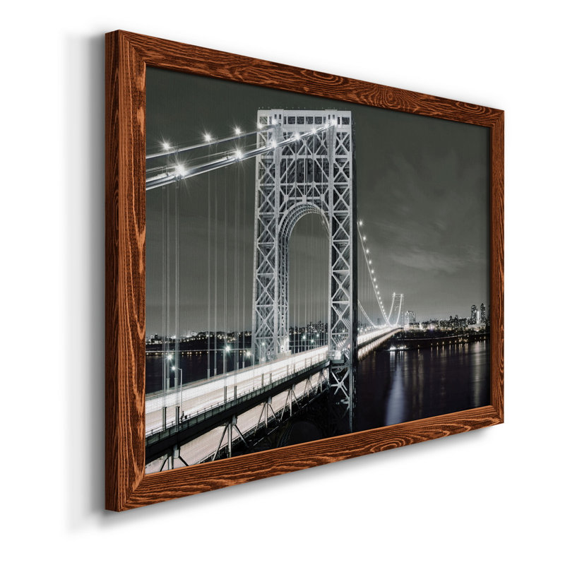 City Lights - Toile encadrée de qualité supérieure - prête à être accrochée, H 37,5 po x l 27,5 po x P 1,5 po, Érable