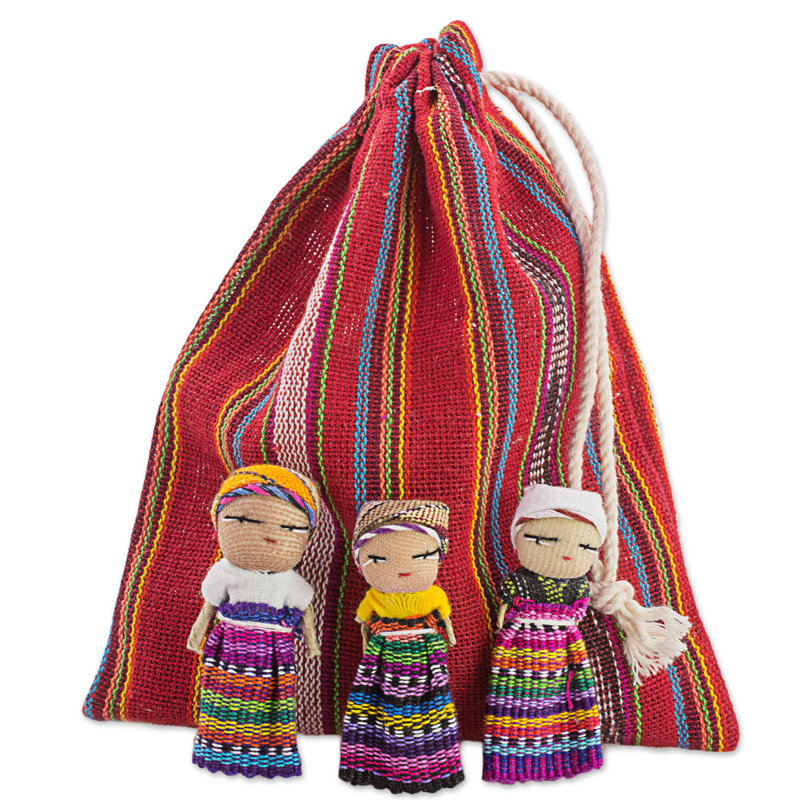 Figurine en coton en forme de chariots soucis Seychelle