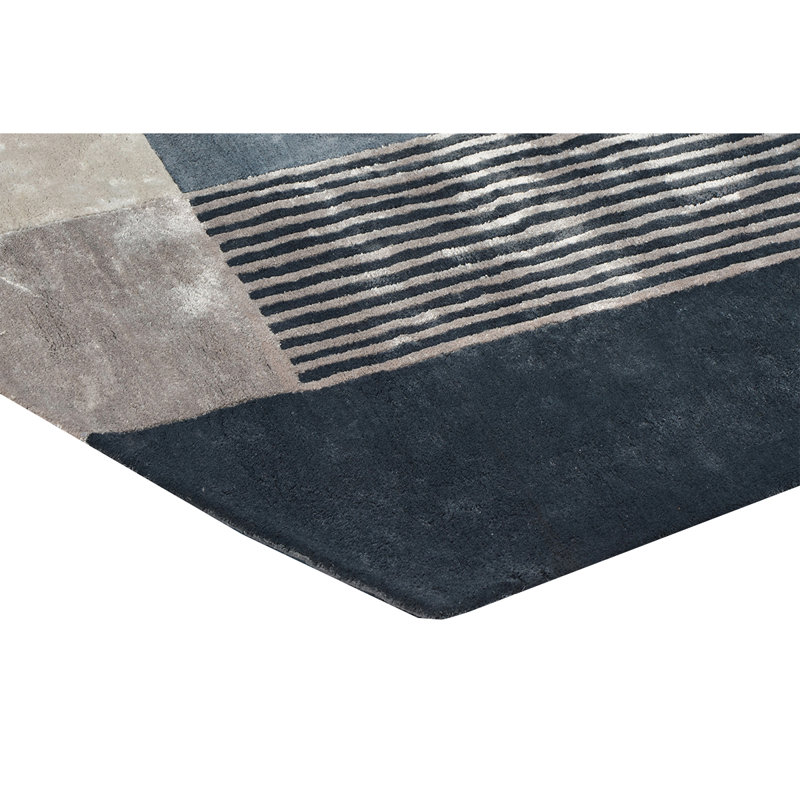Hand Woven Wool Area Rug, Novelty 6' x 10'