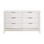 Commode de finition blanche antique avec tiroirs de rangement