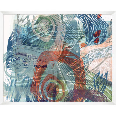 Transcendent Time 2 - Peinture encadrée sur papier