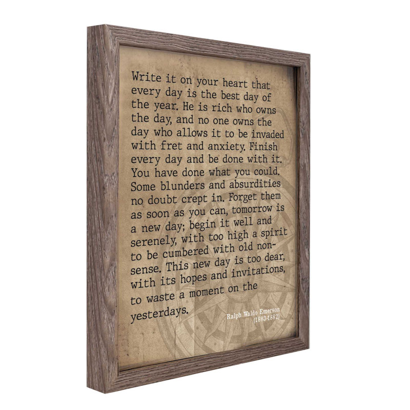 Framed Wall Write It On Your Heart 11x14