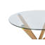 Aureon Round Glass Top Dining Table with Steel Base