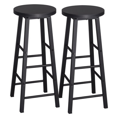 Haydenville Upholstered Counter Stool with Metal Frame