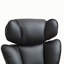 Chaise de bureau inclinable en cuir avec repose-pieds, soutien lombaire gonflable et appui-tête réglable