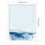 Tableau magnétique encadré en tissu, babillard 19 x 25 Coastal Design pour l'organisation murale