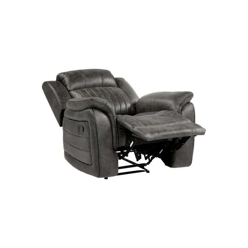 Fauteuil inclinable classique brun-gris classique 1pc