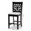 Upholstered Counter Stool with Solid Wood Frame-1381949810