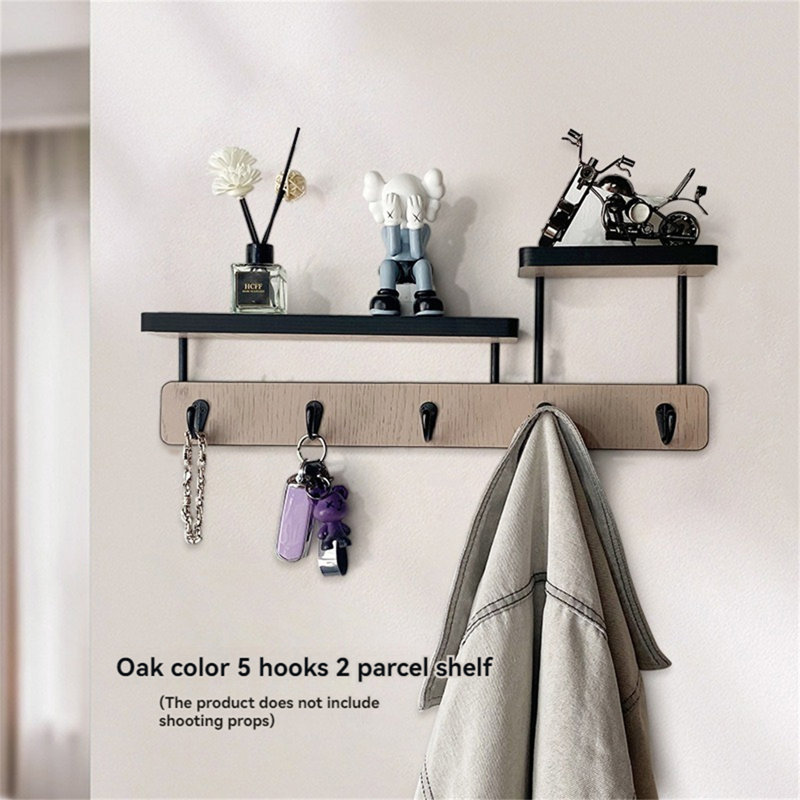 Crochet pour porte en bois massif, Marron clair