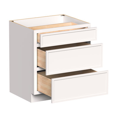 CASAINC Ready-to-Assemble W30"x D24"x H34.5" Kitchen Drawer Base Cabinet