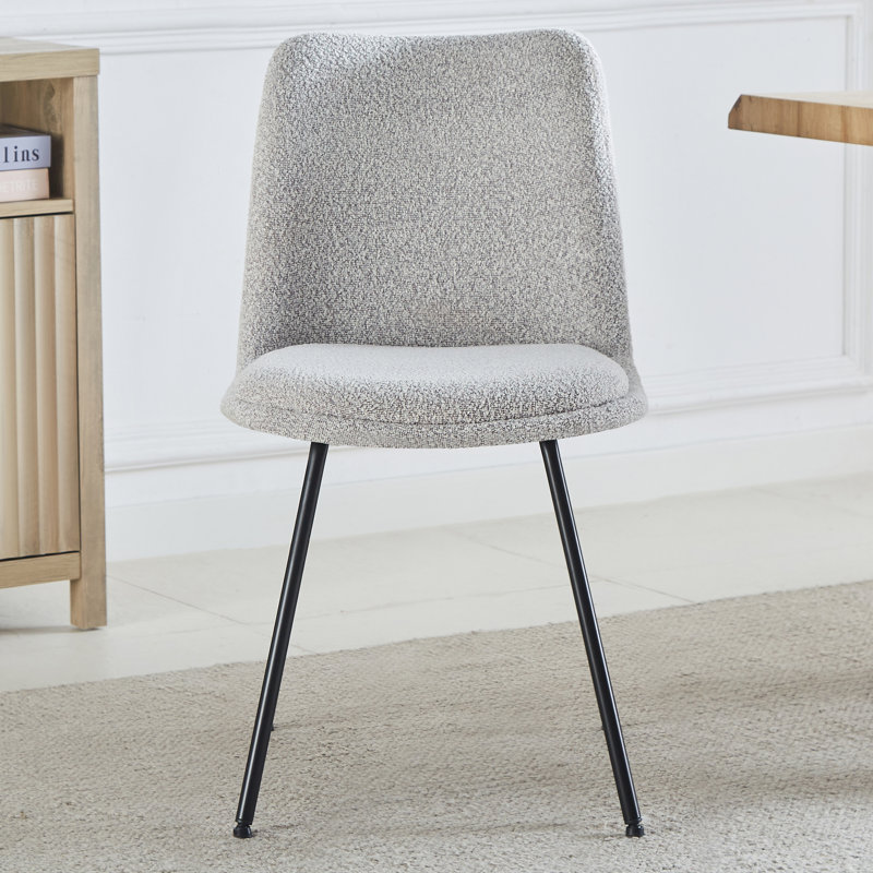 Calhan 49cm H Upholstered Upholstered Back Parsons Chair, Beige
