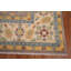 Tapis oriental floral Oushak fait à la main 6 x 9