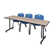 Kobe T-Base Training Seminar Table, 2 M Stack Chairs