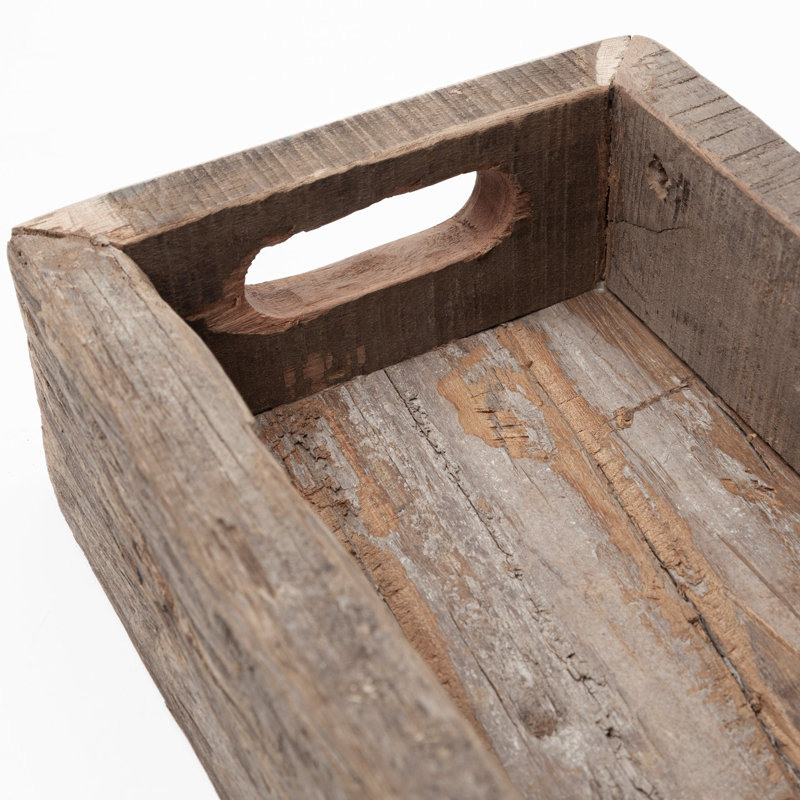 Plateau de service en bois Jake, Brun, H 3 po x l 30 po x P 7 po