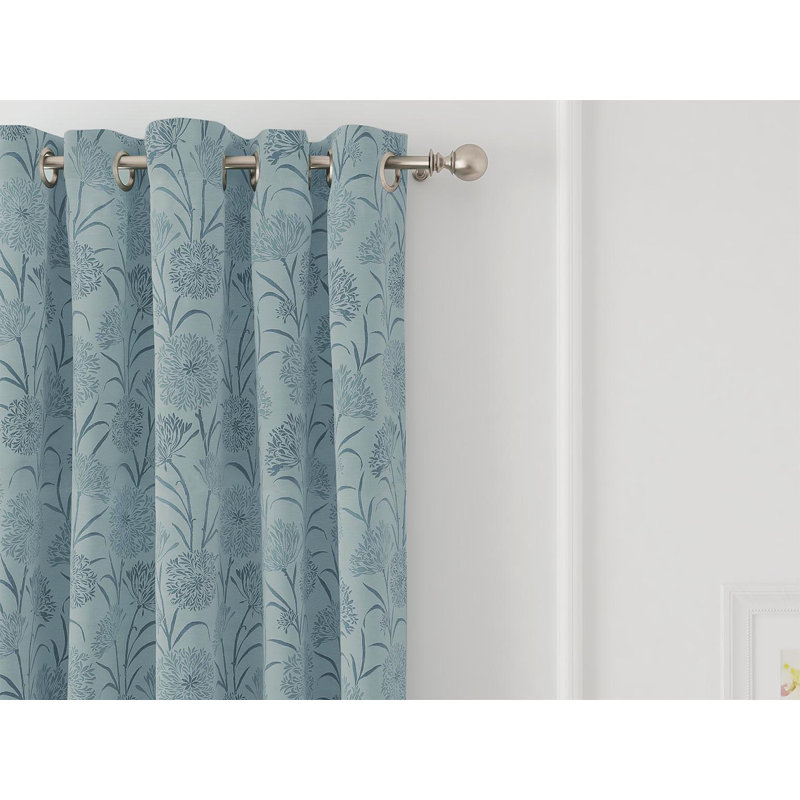 MIRAGE Room Darkening Curtain Pair, Teal