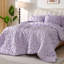 Ensemble d'édredon plissé 7 pièces Pintuck, ensemble de literie à ruche floral-119249866-119249868