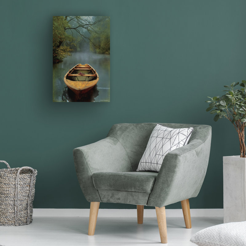 Art mural sur toile tendue - Art mural «The Old Lake» par Carlos Casamayor pour le salon, la chambre à coucher ou le bureau - 22 x 32