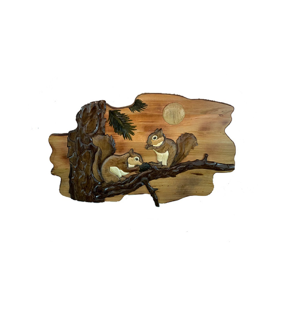 Handmade Rustic Landscape & Nature Wall Decor on Wood Millwood Pines