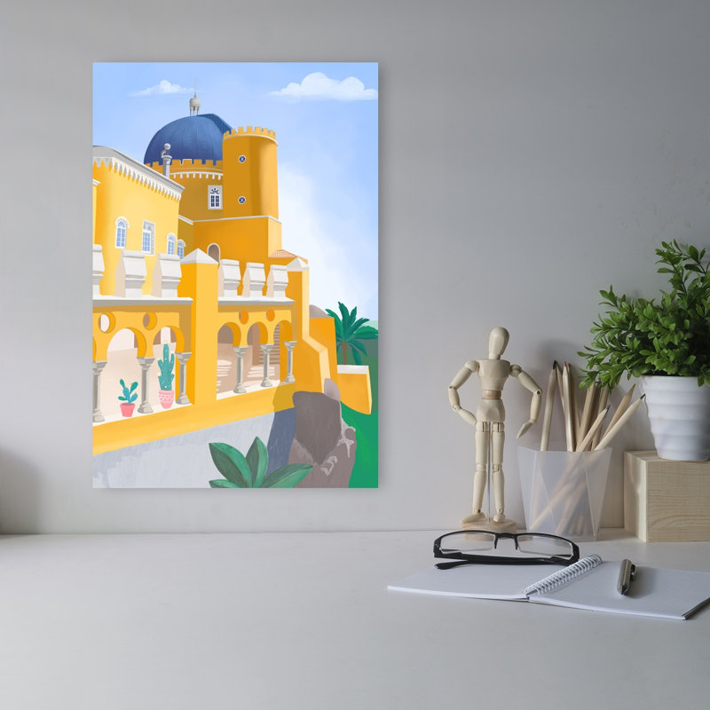 Impression d'art mural Sintra Abstract Contemporary Architecture Landscape, H 18 po x l 12 po