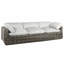 Montecito 111.25" Wide Outdoor Wicker Patio Sofa with Cushions-625000277-581575827-620272657