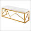Folia Glam Metal Bench In Gold Steel-498970044