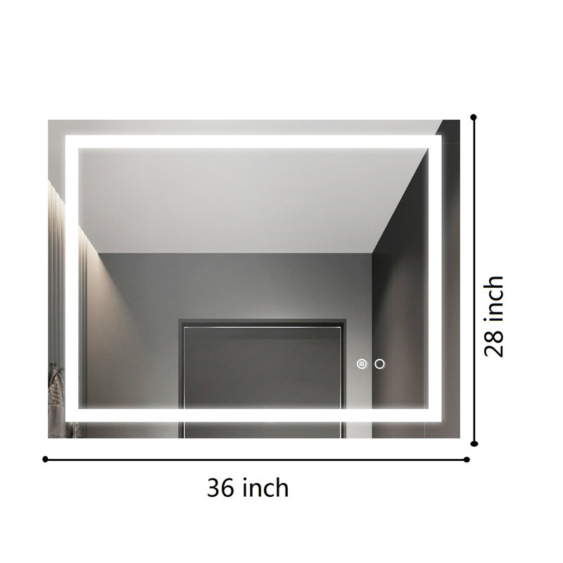 Miroir de salle de bain Janieliz, 28 po x 36 po