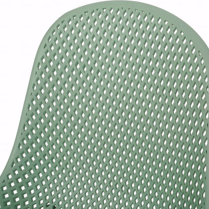 Set Of 4 Weather-Resistant Minimalist Patio Chairs for Backyard - Green, Green