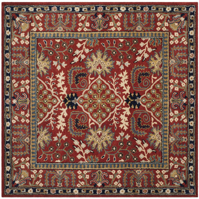 Antiquity Hand-Tufted Red Area Rug