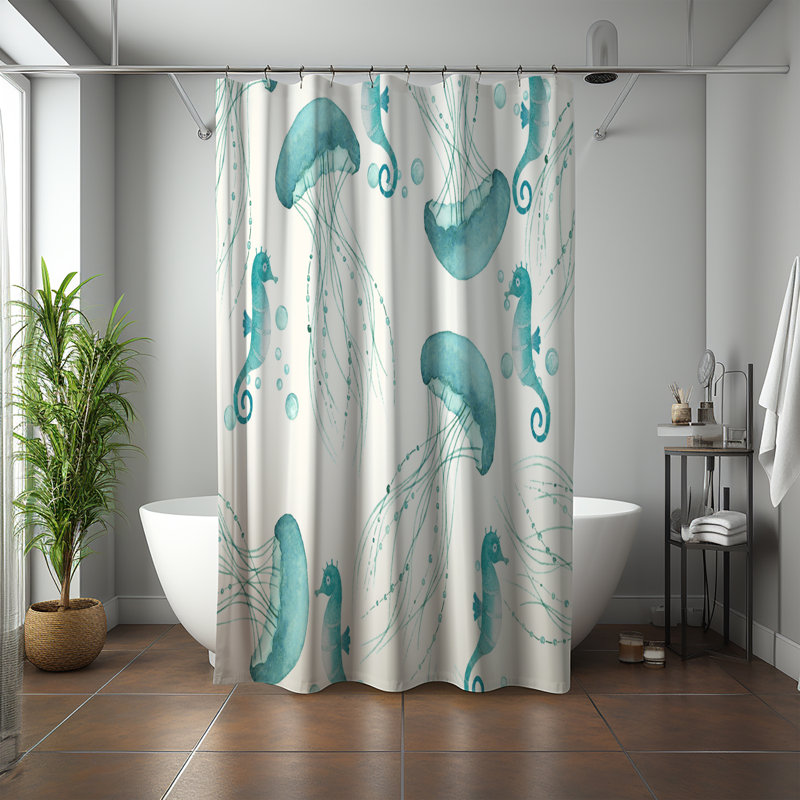 Jamileth Shower Curtain, 93" H x 70" W