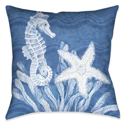 Coussin en polyester Ocean Wave