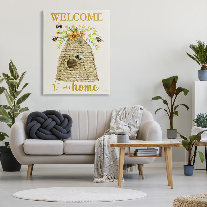 Welcome Home, insecte planant, H 36 po x l 36 po x P 1,5 po, Plaque murale