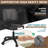 Armless Compact Rolling Office Desk Chair With Adjustable Height And Wheels