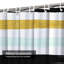 Rideau de douche rayé bleu menthe blanc noir or avec 12 crochets-1846756608