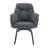 17.7"H Modern Two-Tone Upholstered Swivel Dining Armchair-543018624