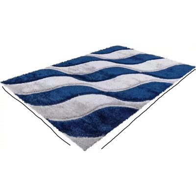 Geometric Shag Area Rug