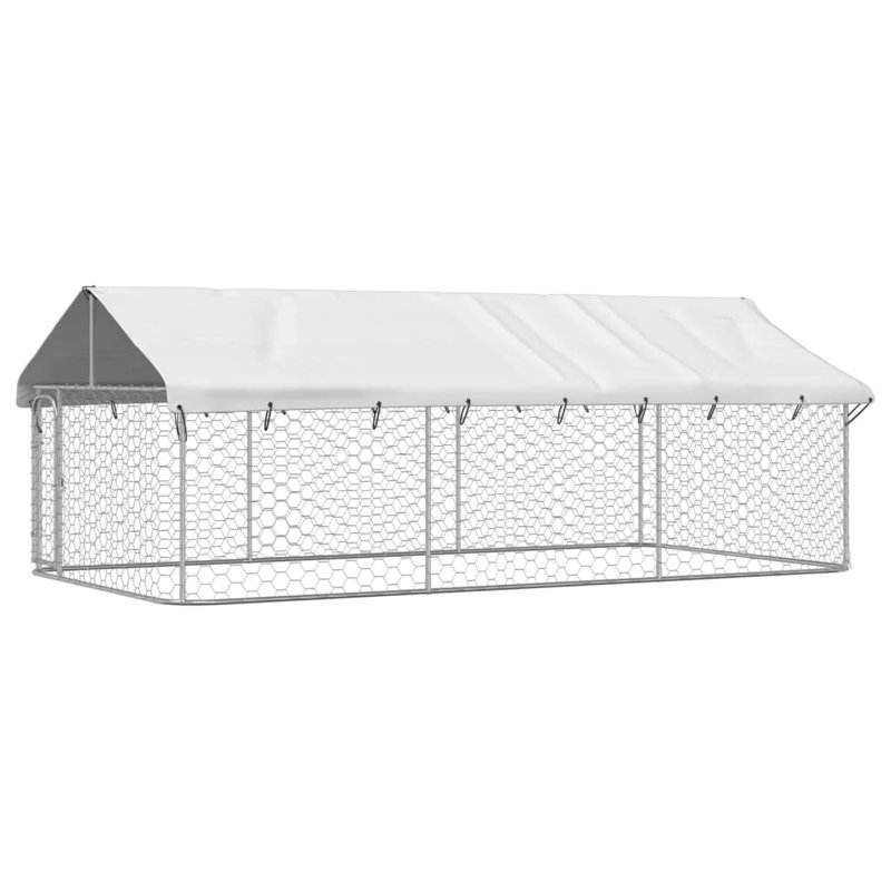 Archie & Oscar Outdoor Dog Kennel, 150cm H x 200cm W x 400cm D