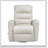 Glider Reclining Chair With Swivel Motion, Beige Breathable Faux Leather, Luxury Living Room And Movie Seating-105482596