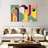 Retro Geometric Abstract X Multi Piece Canvas Print-93059184