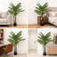 150 cm H Faux Palm Tree Plant in Cement Freestanding  Planter