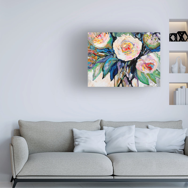 Œuvre d'art sur toile en bolet, H 14 po x l 19 po