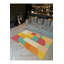 Tapis jaune tissé à motif lavable Mosso-671840468