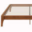 Base de lit plateforme en bois avec support en lattes de bois-301742885