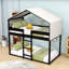 Deller Twin Over Twin Wood Bunk Bed with Tent-1105698476