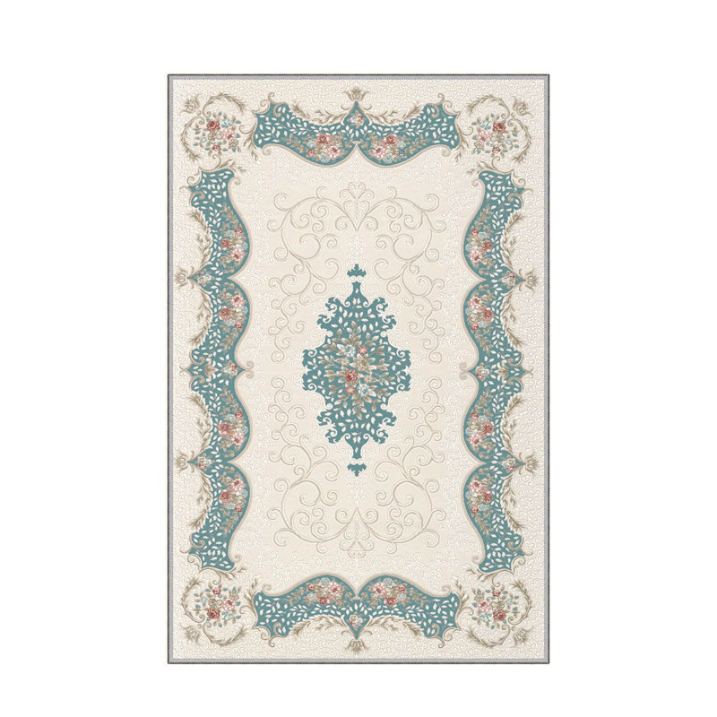 Stylish Woven Carpet, 5.2 x 7.5 Feet | 100% Polyester, 0.3 in Pile Height, Antibacterial, Non-Slip PVC Dot Underside | Machine Washable, 3D Digital Print | Perfect for Living Room, Bedroom & Home Décor