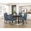 Table de salle à manger rectangulaire brun foncé pour 8 personnes, design moderne, placage et bois d'ingénierie, H 35,5 po x 79 po 30,5 po, utilisation dans la pièce, assemblage facile
