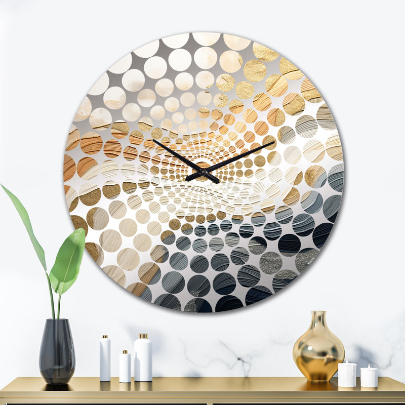 Horloge murale blanc et bleu, Grand