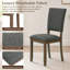 Ensemble de table de salle à manger moderne en bois massif 5 pièces pour 4 personnes, ensemble de table de cuisine avec 4 chaises rembourrées-1476560324