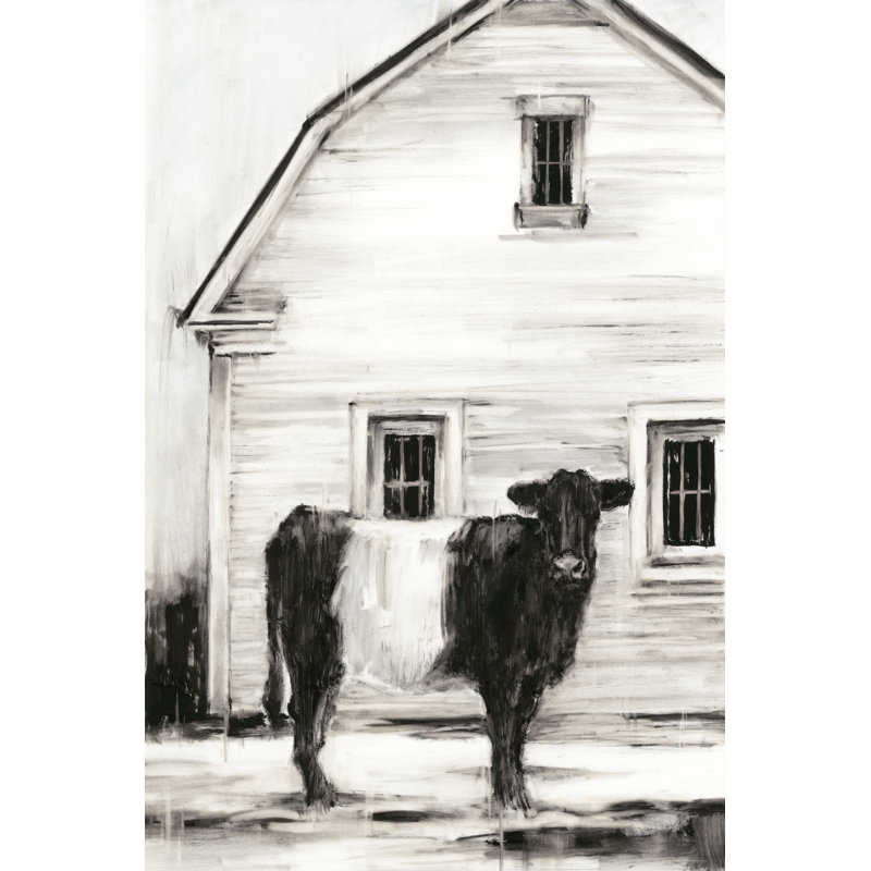 Ceinture Galloway I par Ethan Harper - peinture sur toile tendue, H 30 po x l 20 po
